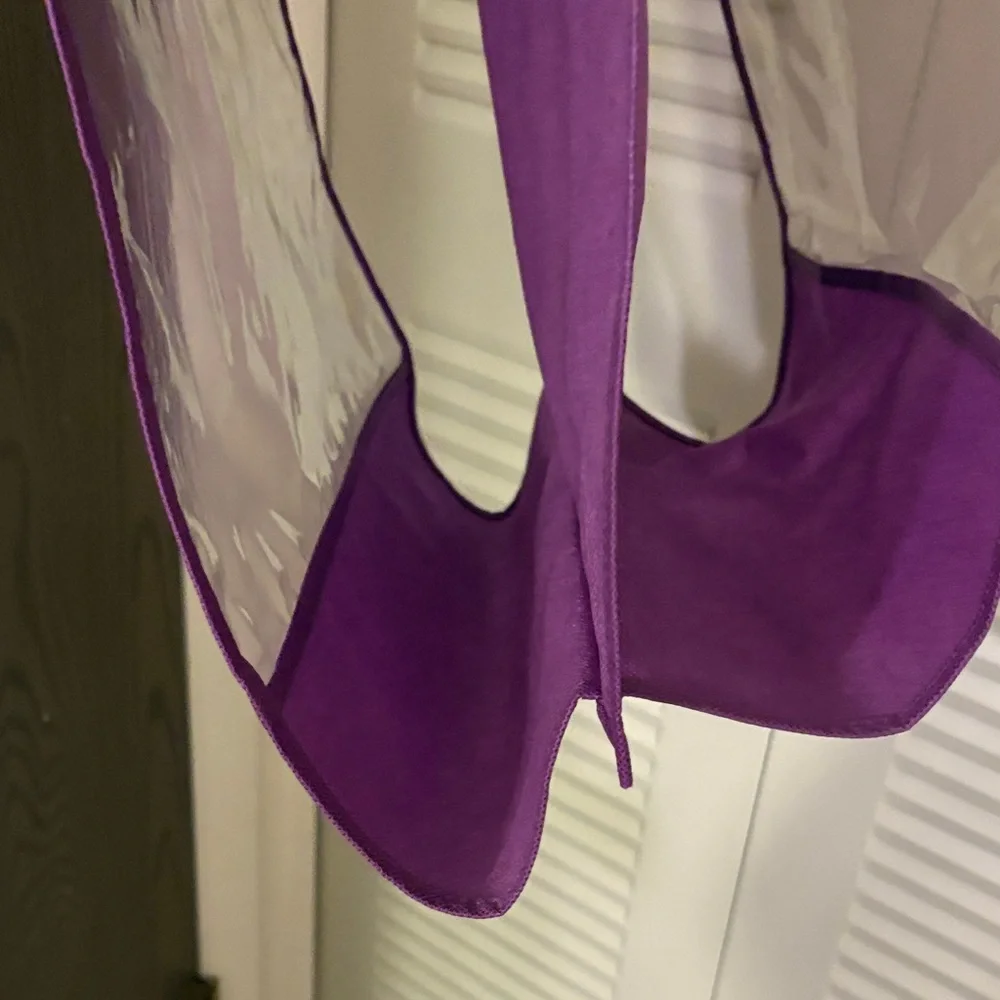 Double Sided Purple Hanging Purse or shoes Organizer